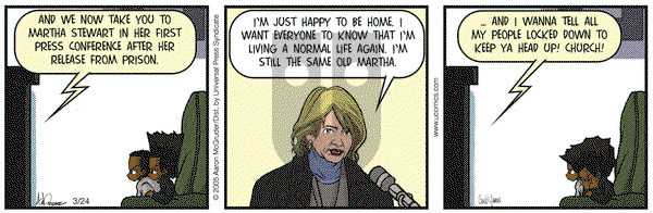 The Boondocks on Thursday March 24, 2005 Comic Strip