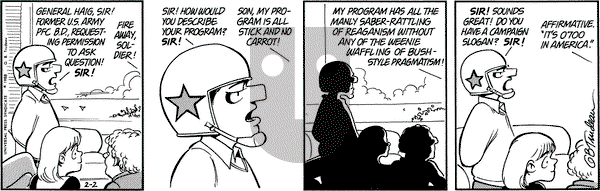 Doonesbury on Tuesday February 2, 1988 Comic Strip