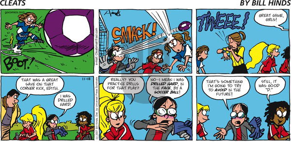 Cleats on Sunday November 18, 2007 Comic Strip