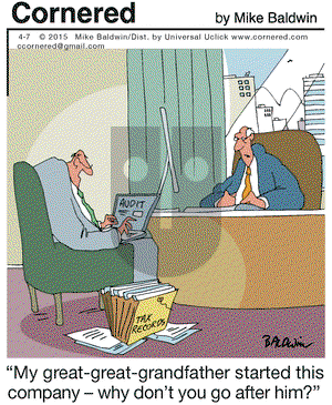 Cornered on Tuesday April 7, 2015 Comic Strip