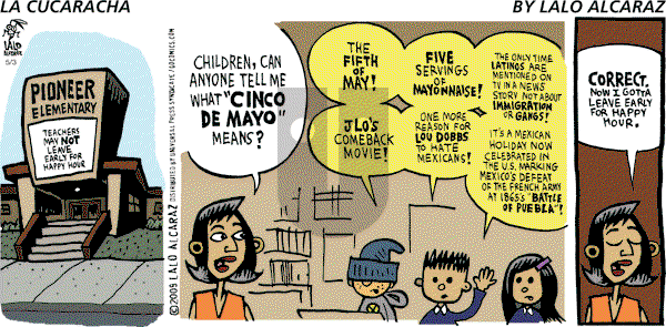 La Cucaracha on Sunday May 3, 2009 Comic Strip