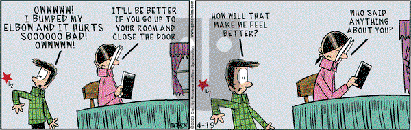 Grand Avenue on Saturday April 19, 2025 Comic Strip