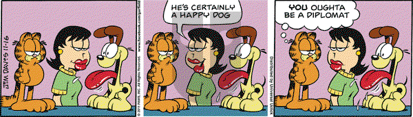 Garfield on Wednesday November 16, 2011 Comic Strip