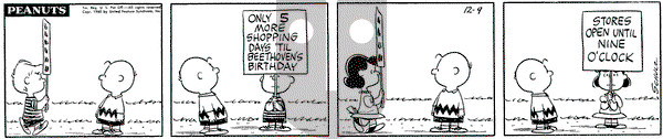 Peanuts on Tuesday April 21, 1964 Comic Strip