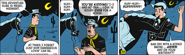 Rip Haywire on Saturday March 25, 2017 Comic Strip