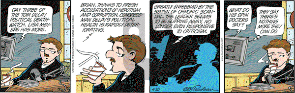 Doonesbury on Wednesday April 20, 2005 Comic Strip