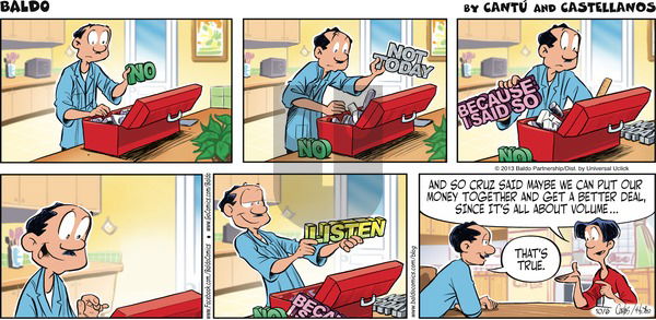 Baldo on Sunday October 6, 2013 Comic Strip
