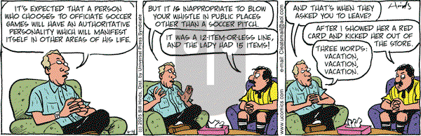 Cleats on Tuesday June 14, 2005 Comic Strip