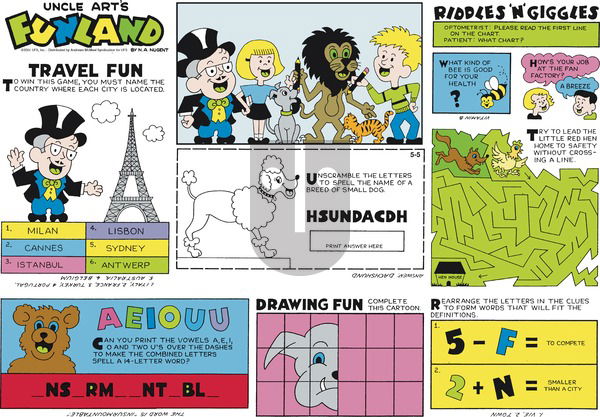 Uncle Art's Funland on Sunday May 5, 2024 Comic Strip
