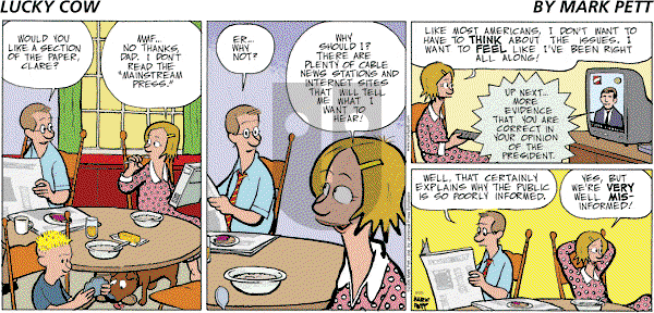 Lucky Cow on Sunday June 25, 2006 Comic Strip