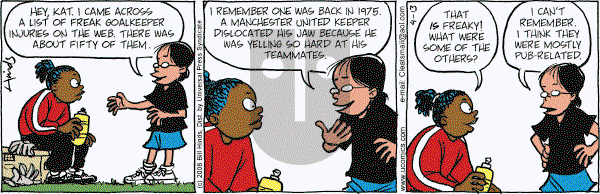 Cleats - Thursday April 13, 2006 Comic Strip