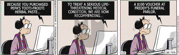 Baldo on Saturday April 26, 2014 Comic Strip