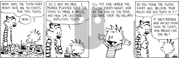 Calvin and Hobbes - Tuesday February 7, 1995 Comic Strip