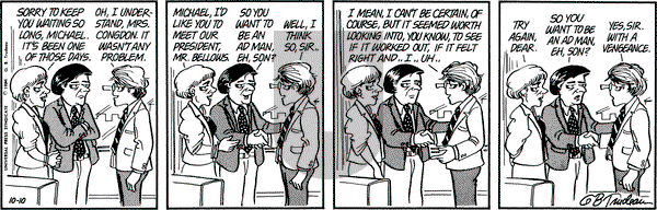 Doonesbury on Wednesday October 10, 1984 Comic Strip