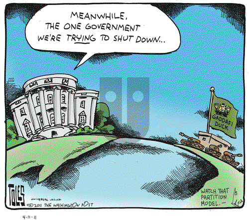 Tom Toles on Monday April 11, 2011 Comic Strip