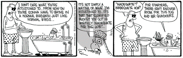 Monty on Saturday October 15, 2005 Comic Strip