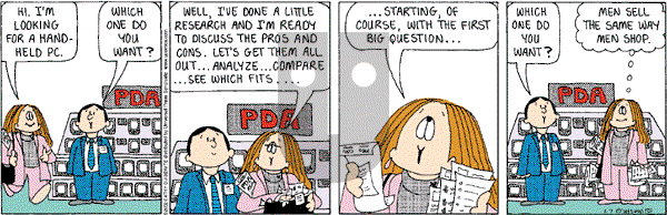 Cathy Classics - Monday January 7, 2002 Comic Strip