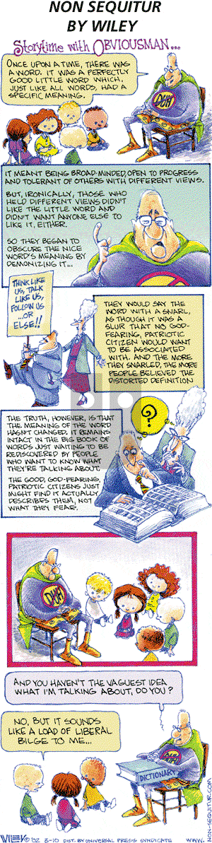 Non Sequitur on Sunday March 10, 2002 Comic Strip