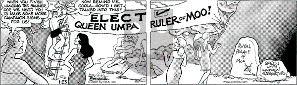 Alley Oop on Tuesday January 23, 2007 Comic Strip