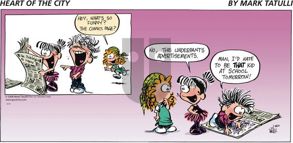 Heart of the City on Sunday October 18, 2015 Comic Strip