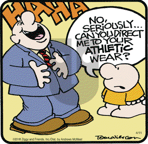 Ziggy on Wednesday April 11, 2018 Comic Strip