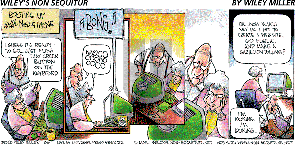 Non Sequitur on Sunday February 6, 2000 Comic Strip