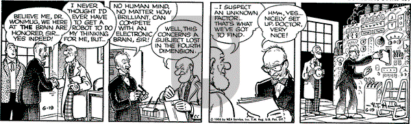 Alley Oop on Tuesday June 19, 1956 Comic Strip