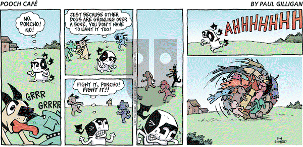 Pooch Cafe on Sunday September 4, 2011 Comic Strip
