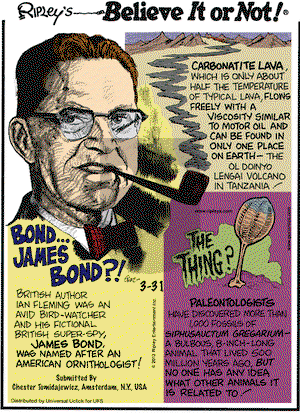 Ripley's Believe It or Not on Saturday March 31, 2012 Comic Strip