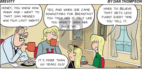 Brevity on Sunday March 29, 2020 Comic Strip