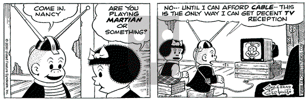Nancy on Monday February 21, 2000 Comic Strip