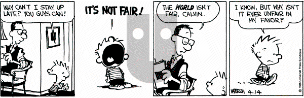 Calvin and Hobbes on Monday April 14, 1986 Comic Strip