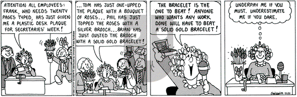 Cathy Classics on Tuesday April 20, 1993 Comic Strip