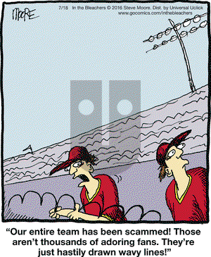 In the Bleachers on Monday July 18, 2016 Comic Strip