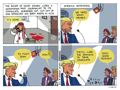 Ted Rall on Monday November 26, 2018 Comic Strip
