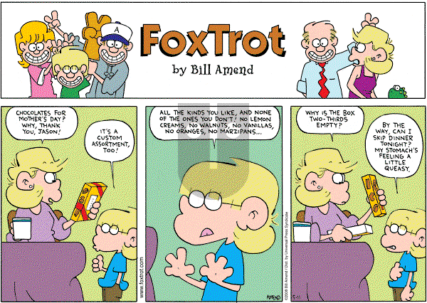FoxTrot on Sunday May 11, 2008 Comic Strip