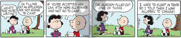Peanuts on Tuesday June 20, 2000 Comic Strip