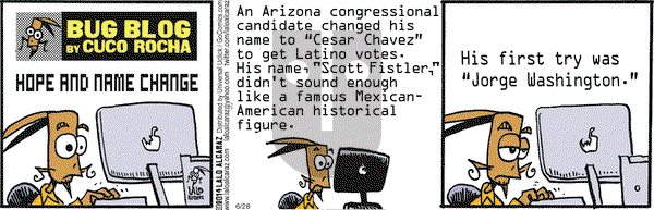 La Cucaracha on Saturday June 28, 2014 Comic Strip