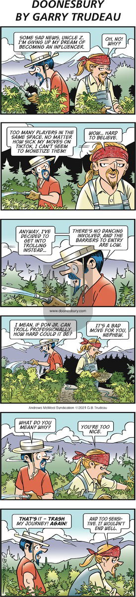 Doonesbury - Sunday May 30, 2021 Comic Strip