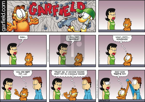 Garfield on Sunday May 29, 2016 Comic Strip