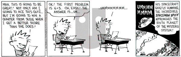 Calvin and Hobbes - Saturday September 19, 2020 Comic Strip