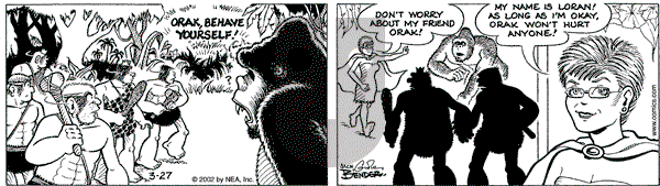Alley Oop on Thursday March 28, 2002 Comic Strip