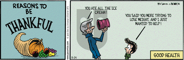 Grand Avenue on Tuesday November 24, 2015 Comic Strip