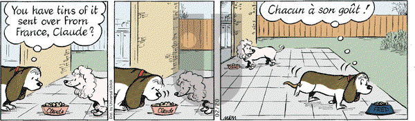 Fred Basset on Monday February 20, 2012 Comic Strip