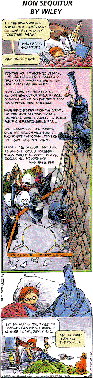 Non Sequitur on Sunday November 12, 2000 Comic Strip