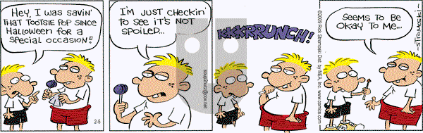 Soup to Nutz - Old on Thursday February 5, 2009 Comic Strip