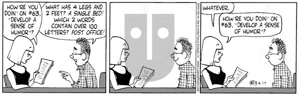 Luann on Wednesday April 17, 2002 Comic Strip