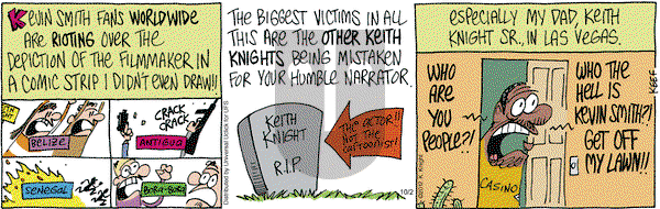 The Knight Life on Tuesday October 2, 2012 Comic Strip