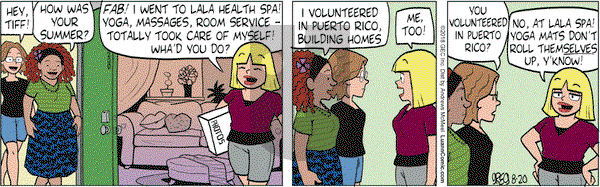 Luann on Monday August 20, 2018 Comic Strip
