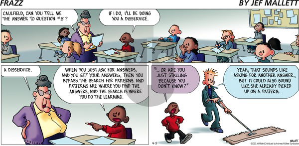 Frazz on Sunday April 5, 2020 Comic Strip